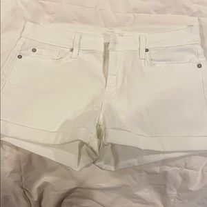 7 for all mankind white shorts